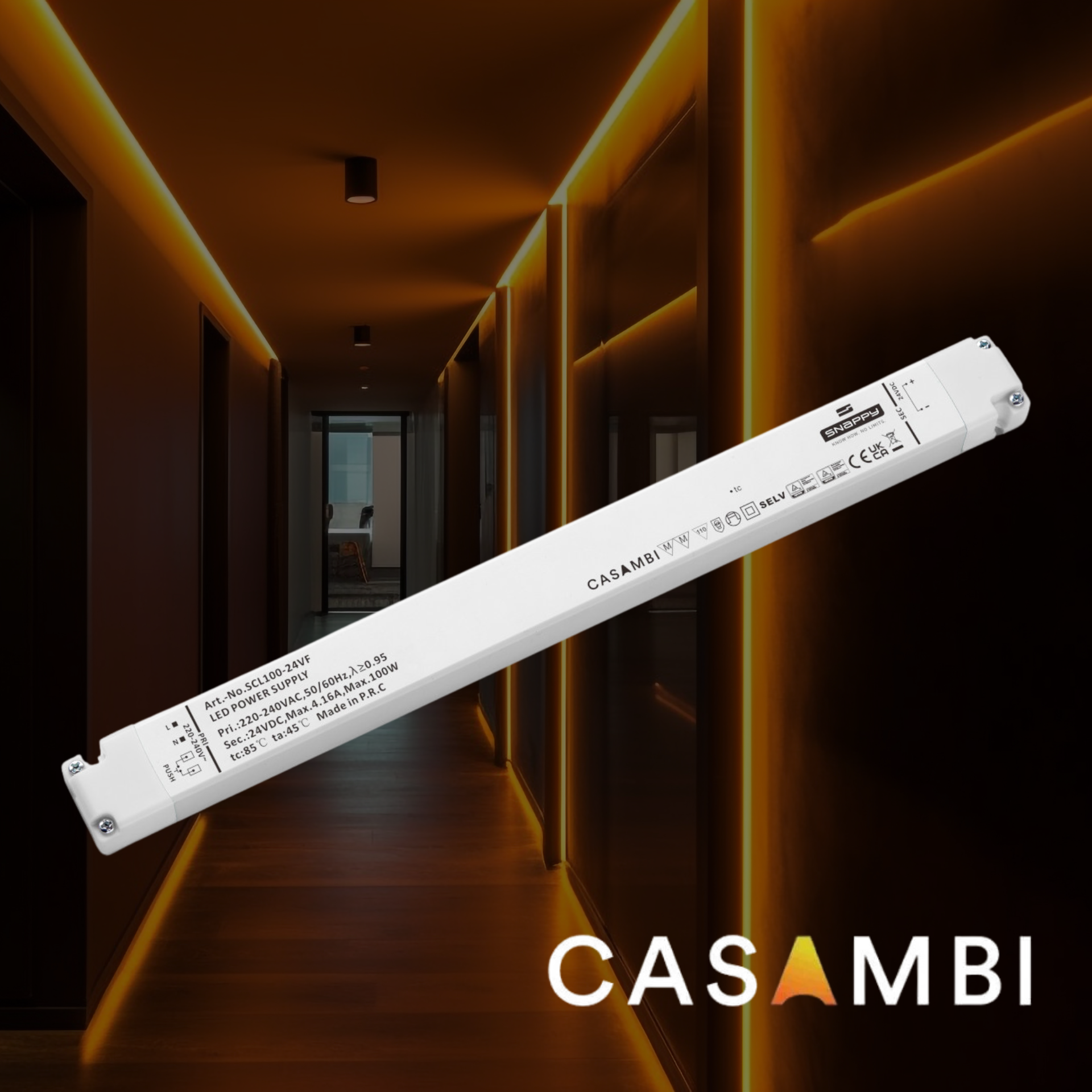 Intelligente Netzteile mit Casambi-Steuerung für moderne Smart-Home-Lösungen