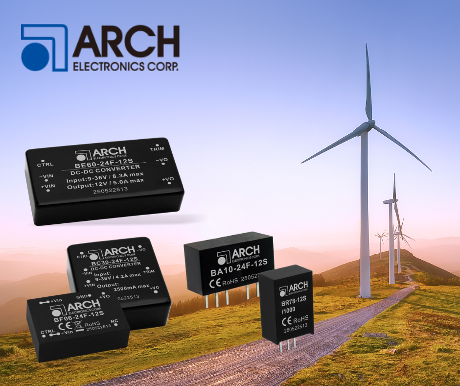 DC/DC-Wandler für robuste Industrieanwendungen – Module von ARCH bei Dehner Elektronik